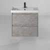 Тумба с раковиной Briz Чикаго подвесная, бетон, 70 см фото 5
