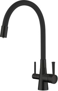 Смеситель для кухни Lemark Comfort LM3075BL с гибким изливом