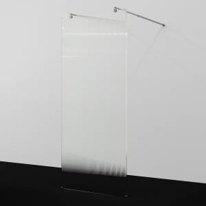 Душевая перегородка Wasserkraft Vechte (Фехте) 60W39BN-FL профиль никель, стекло рифленое, 90x200