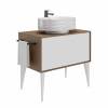 Мебельная раковина Kerama Marazzi Artbasin Sabbia 50 накладная, белая глянцевая фото 3