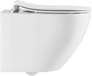 Унитаз подвесной AQUAme AQM2002PRO безободковый, белый (витринный образец, без дефектов) (распродажа)