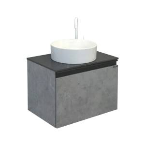 Тумба с раковиной Comforty Эдинбург-60 00-00002782 бетон светлый
