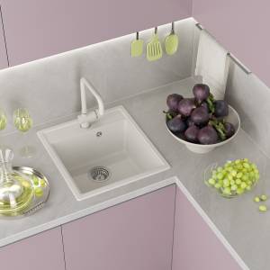 Мойка кухонная Misty Империал IMP-46х51-03 жасмин, 46x51