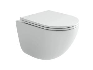 Унитаз подвесной Ceramica Nova Vogue (Тренд) CN4008TMW безободковый, сиденье микролифт, черный матовый
