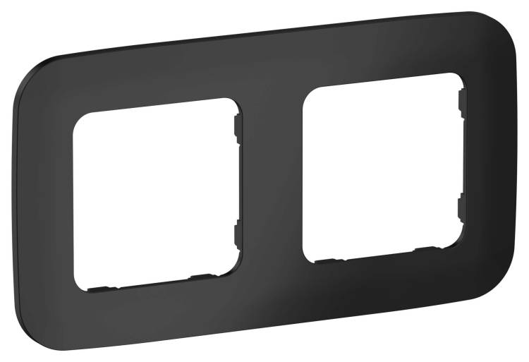 Рамка 2-постовая IEK Flite FI-M22-31-20-K02 черный