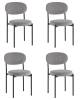 Набор из 4 стульев Stool Group Бриф SN AV 477-C83-9005-K серый