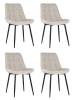 Набор из 4 стульев Stool Group Флекс AV 405-N02-08(P) X4 бежевый