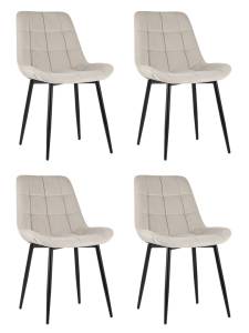 Набор из 4 стульев Stool Group Флекс AV 405-N02-08(P) X4 бежевый