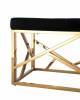 Банкетка Stool Group Арт Деко BENCH-016-TG вельвет черный, сталь золото 100x46 фото 3