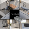 Мойка кухонная Alveus Granital Omni 40 1150059 Concrete-G81 с сифоном, 75x45 фото 9