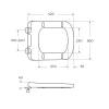 Унитаз подвесной BelBagno Albano BB120CHR/BB120SC безободковый, сиденье микролфит фото 11