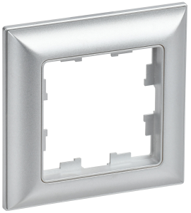 Рамка 1-постовая IEK Brite BR-M12-12-K47 алюминий