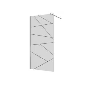Душевая перегородка Cerutti Spa PICK T120 профиль хром, стекло матовое, 120x120x190