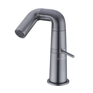 Смеситель для раковины Haiba HB10813-3 прогрессивный картридж, оружейная сталь