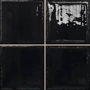 Керамическая плитка Absolut Keramika Noa Black 20х20