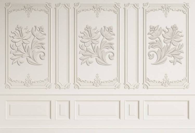 3D Фотообои Artegrafico «Утонченная резьба» DR-023 акварель