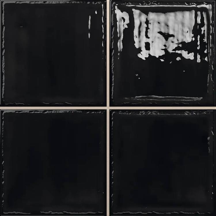 Керамическая плитка Absolut Keramika Noa Black 20х20