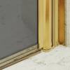 Душевая дверь в нишу MaybahGlass MGD-432-3 профиль золото, стекло графит матовый, 1980x800 фото 6