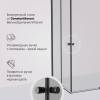 Душевой уголок Am.Pm X-Joy W94G-403-12090-BT профиль черный матовый, стекло прозрачное, 120x90x190 фото 6