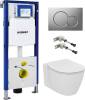 Комплект Система инсталляции для унитазов Geberit Duofix UP320 111.300.00.5 + Кнопка смыва Geberit Sigma 01 115.770.46.5 матовый хром + Чаша для унитаза подвесного Ideal Standard Connect AquaBlade E047901 + крышка-сиденье с микролифтом