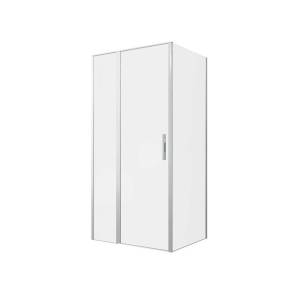 Душевой уголок Allen Brau Priority 3.31029.BA + 3.31041.BA профиль брашированное серебро, 1000x800