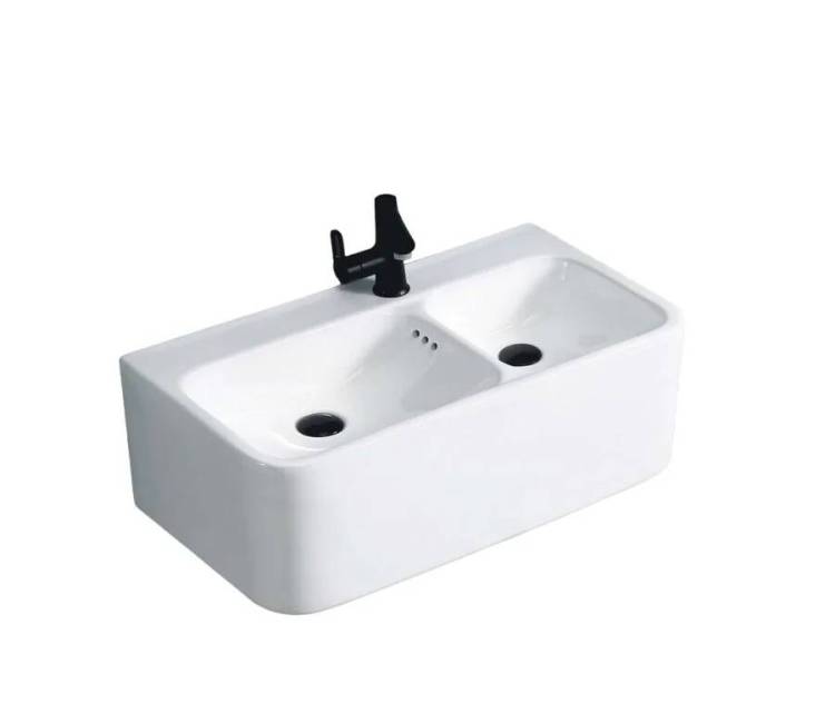 Раковина Cerutti Spa Double Como CT9700 двойная подвесная