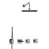 Душевой комплект Wasserkraft Tauber A6451.297.298.097.121.275.100.276 встраиваемый, с верхней душевой насадкой, лейкой, никель фото 3