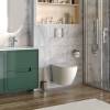 Унитаз подвесной Taliente Amato AM25010 Bianco opaco безободковый, с микролифтом, белый матовый фото 4