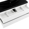 Тумба с раковиной Belbagno Albano ALBANO-1200-2C-SO-BL 120x45x50 Bianco Lucido подвесная с двумя выкатными ящиками фото 13