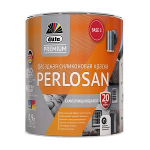Краска фасадная силиконовая Dufa Premium Perlosan база 3 0.9 л
