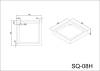 Поддон для душа Black&White SQ-08H белый, 80x80x13.5 фото 2