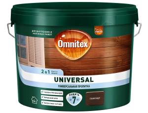 Пропитка защитная для дерева Omnitex Universal палисандр 9 л