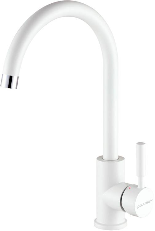 Смеситель для кухни Paulmark Holstein Ho212063-WH белый матовый