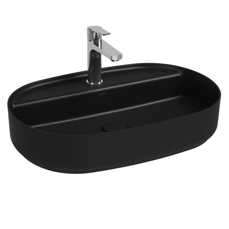 Раковина Isvea Infinity 10NF65060SV-2N 60 см, черная матовая