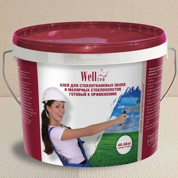 Клей для стеклообоев Wellton GW10 10 кг