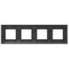 Рамка 4-постовая IEK Skandy SK-M42-K02 черный фото 3
