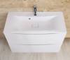 Тумба с раковиной Belbagno Marino MARINO-900-2C-PIA-BL-P 90x45x80.5 Bianco Lucido напольная с двумя выкатными ящиками фото 4