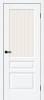 Межкомнатная дверь Bravo Неоклассик-35 полотно White Silkwood, стекло Magic Moru 900x2000