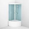 Душевая кабина AM.PM X-Joy W88C-401A-090WT 90x90, четверть круга, высокий поддон, профиль белый, стекло прозрачное