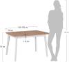 Стол Bradex Home Oslo FR 0850 Дуб Навара, белый, раскладной фото 5