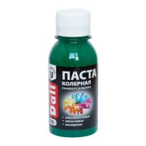 Паста колерная универсальная атмосферостойкая светостойкая Dali зеленый 0.1 кг