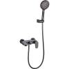 Смеситель для ванны Boheme Spectre 453-Gm вороненая сталь
