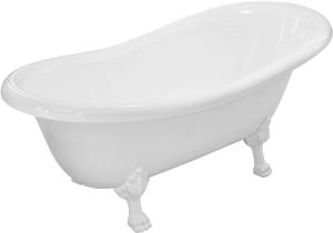 Ванна из искусственного камня Эстет Марсель 170x80 с ножками белыми