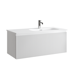 Тумба с раковиной Sancos Snob R 1.0 правая, Bianco, 100x42.6