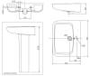 Раковина Arrow 65 AGP32037D белая фото 6