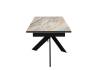 Стол Дик DikLine EKX180 00-00081528 керамика Venetian Brown Light глянец, опоры черные 180(240)x90x75 фото 4