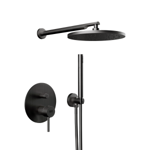 Душевая система Remer X Style X09S02OCFP черный брашированный хром