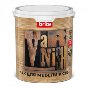 Лак для мебели и стен Brite Flexx глянцевый 9 л