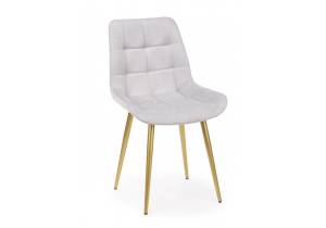 Стул на металлокаркасе Notta Челси К 632447 Светло-серый (zd 960) / золотой