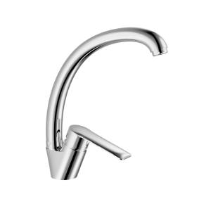 Смеситель для кухни Avrora Slim AV5021 с высоким поворотным изливом, хром